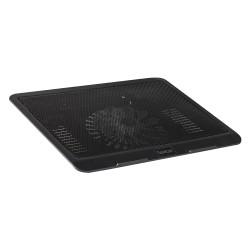 STAND SPACER notebook 15.6", sita metal, fan 14cm cu led albastru, black, "SP-NC19"/45504838 (timbru verde 0.8 lei)