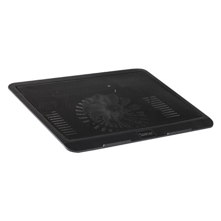 STAND SPACER notebook 15.6", sita metal, fan 14cm cu led albastru, black, "SP-NC19"/45504838 (timbru verde 0.8 lei)