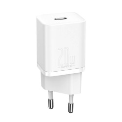 INCARCATOR retea Baseus Super Si, Quick Charge 20W, 1 x USB Type-C 5V/3A max, include cablu USB Type-C la Lightning Iphone 1m, a