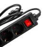 PRELUNGITOR SPACER, Schuko x 5, conectare prin Schuko (T), cablu 1.8 m, 16 A, max. 3500W, protectie supratensiune, protectie cop