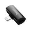 ADAPTOR Incarcare si audio Baseus, 1 x Ligthning (T) la 2 x Lightning (M), negru "CAL46-01" (timbru verde 0.18 lei) - 6953156287