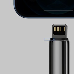 CABLU alimentare si date Baseus Tungsten Gold, Fast Charging Data Cable pt. smartphone,USB la Lightning 2.4A,braided, 1m,reziste