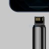 CABLU alimentare si date Baseus Tungsten Gold, Fast Charging Data Cable pt. smartphone,USB la Lightning 2.4A,braided, 1m,reziste