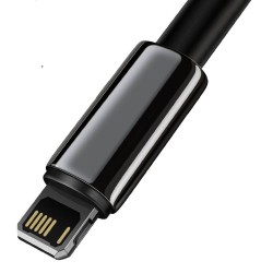 CABLU alimentare si date Baseus Tungsten Gold,Fast Charging Data Cable pt. smartphone,USB la Lightning 2.4A, braided,2m, reziste