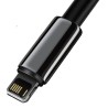 CABLU alimentare si date Baseus Tungsten Gold,Fast Charging Data Cable pt. smartphone,USB la Lightning 2.4A, braided,2m, reziste