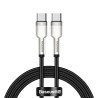 CABLU alimentare si date Baseus Cafule Metal, Fast Charging Data Cable pt. smartphone, USB Type-C la USB Type-C 100W, braided, 1