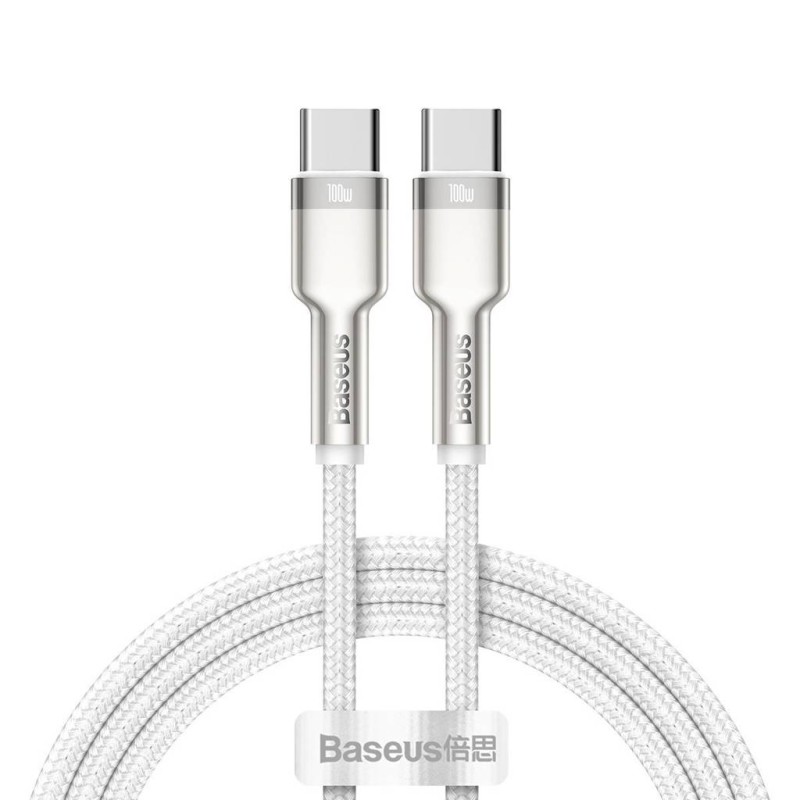 CABLU alimentare si date Baseus Cafule Metal, Fast Charging Data Cable pt. smartphone, USB Type-C la USB Type-C 100W, braided, 1