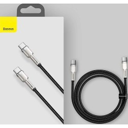CABLU alimentare si date Baseus Cafule Metal, Fast Charging Data Cable pt. smartphone, USB Type-C la USB Type-C 100W, braided, 2