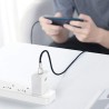 CABLU alimentare si date Baseus Cafule Metal, Fast Charging Data Cable pt. smartphone, USB Type-C la USB Type-C 100W, braided, 2