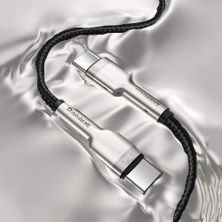CABLU alimentare si date Baseus Cafule Metal, Fast Charging Data Cable pt. smartphone, USB Type-C la USB Type-C 100W, braided, 2