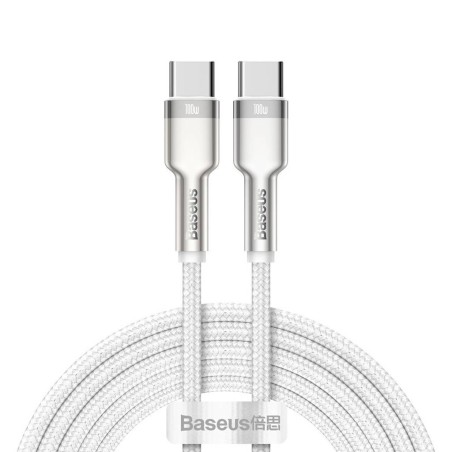 CABLU alimentare si date Baseus Cafule Metal, Fast Charging Data Cable pt. smartphone, USB Type-C la USB Type-C 100W, braided, 2