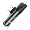 ADAPTOR Incarcare si audio Baseus, 1 x USB Type-C (T) la 1 x USB Type-C (M) si 1 x Jack 3.5mm (M), negru "CATL41-01" (timbru ver