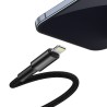CABLU alimentare si date Baseus High Density Braided, Fast Charging Data Cable pt. smartphone, USB Type-C la Lightning PD 20W, b