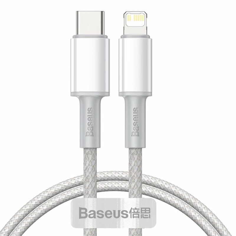 CABLU alimentare si date Baseus High Density Braided,Fast Charging Data Cable pt. smartphone,USB Type-C la Lightning PD 20W, bra