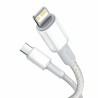 CABLU alimentare si date Baseus High Density Braided,Fast Charging Data Cable pt. smartphone,USB Type-C la Lightning PD 20W, bra
