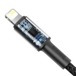 CABLU alimentare si date Baseus High Density Braided, Fast Charging Data Cable pt. smartphone, USB Type-C la Lightning PD 20W, b