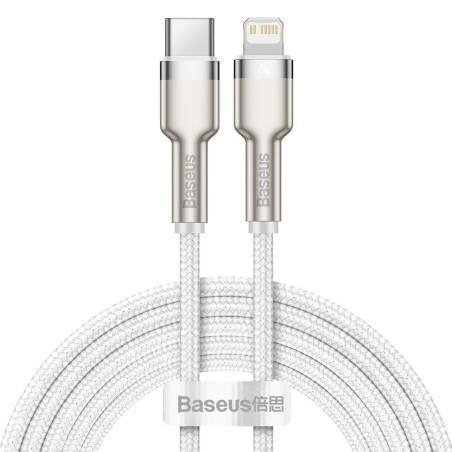 CABLU alimentare si date Baseus Cafule Metal, Fast Charging Data Cable pt. smartphone, USB Type-C la Lightning Iphone PD 20W, br
