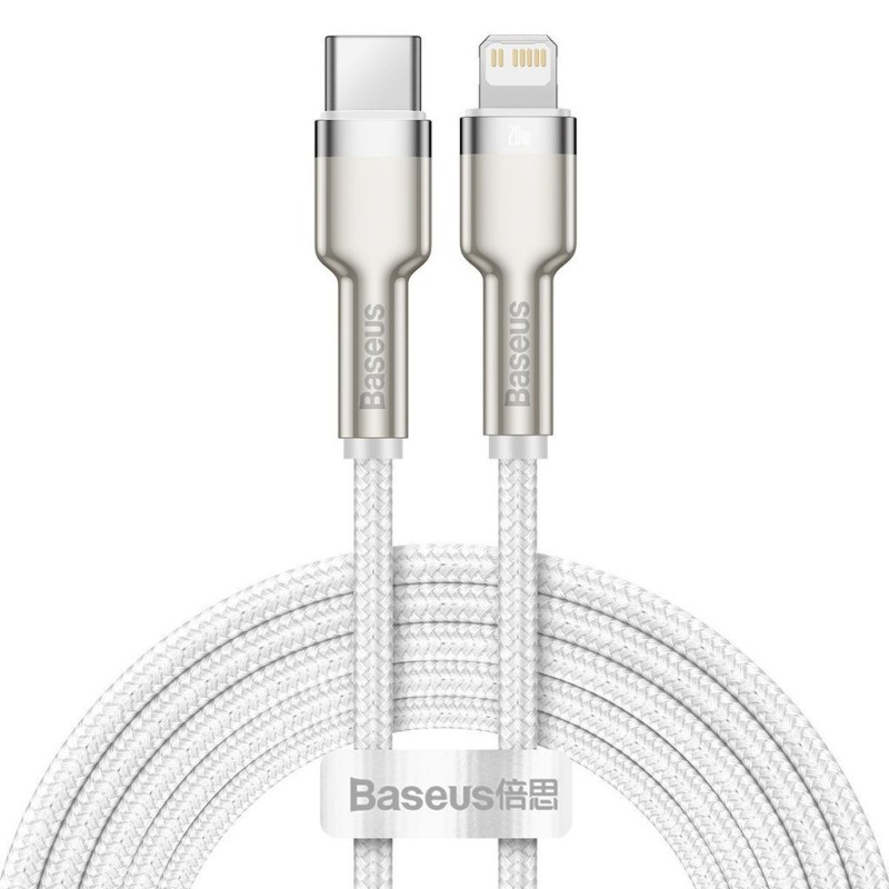 CABLU alimentare si date Baseus Cafule Metal, Fast Charging Data Cable pt. smartphone, USB Type-C la Lightning Iphone PD 20W, br