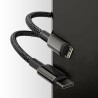 CABLU alimentare si date Baseus Tungsten Gold,Fast Charging Data Cable pt smartphone,USB Type-C la Lightning 20W,braided,1m,rezi