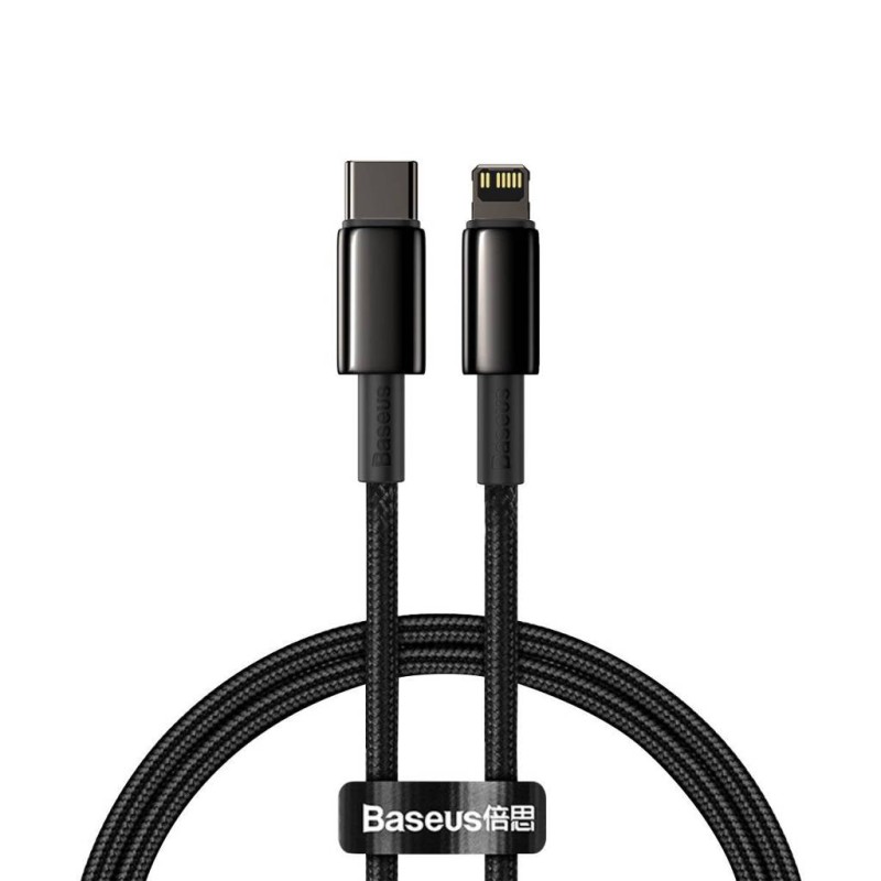 CABLU alimentare si date Baseus Tungsten Gold,Fast Charging Data Cable pt. smartphone,USB la Lightning 20W, braided,2m rezistent