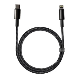 CABLU alimentare si date Baseus Tungsten Gold,Fast Charging Data Cable pt. smartphone,USB la Lightning 20W, braided,2m rezistent