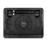 STAND SPACER notebook 15.6", sita metal, fan 14cm cu led albastru, black, "SP-NC19"/45504838 (timbru verde 0.8 lei)