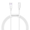 CABLU alimentare si date Baseus Superior, Fast Charging Data Cable pt. smartphone, USB la USB Type-C 66W, 1m, alb "CATYS-02" (ti