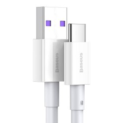 CABLU alimentare si date Baseus Superior, Fast Charging Data Cable pt. smartphone, USB la USB Type-C 66W, 1m, alb "CATYS-02" (ti