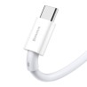CABLU alimentare si date Baseus Superior, Fast Charging Data Cable pt. smartphone, USB la USB Type-C 66W, 1m, alb "CATYS-02" (ti