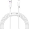 CABLU alimentare si date Baseus Superior, Fast Charging Data Cable pt. smartphone, USB la USB Type-C 66W, 2m, alb "CATYS-A02" (t
