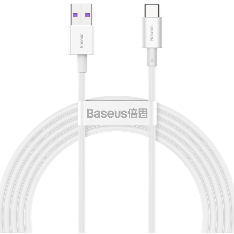 CABLU alimentare si date Baseus Superior, Fast Charging Data Cable pt. smartphone, USB la USB Type-C 66W, 2m, alb "CATYS-A02" (t