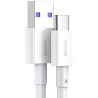 CABLU alimentare si date Baseus Superior, Fast Charging Data Cable pt. smartphone, USB la USB Type-C 66W, 2m, alb "CATYS-A02" (t