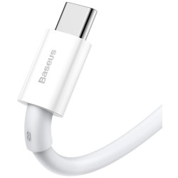 CABLU alimentare si date Baseus Superior, Fast Charging Data Cable pt. smartphone, USB la USB Type-C 66W, 2m, alb "CATYS-A02" (t