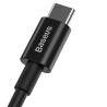 CABLU alimentare si date Baseus Superior, Fast Charging Data Cable pt. smartphone, USB Type-C la USB Type-C 100W, 2m, negru "CAT