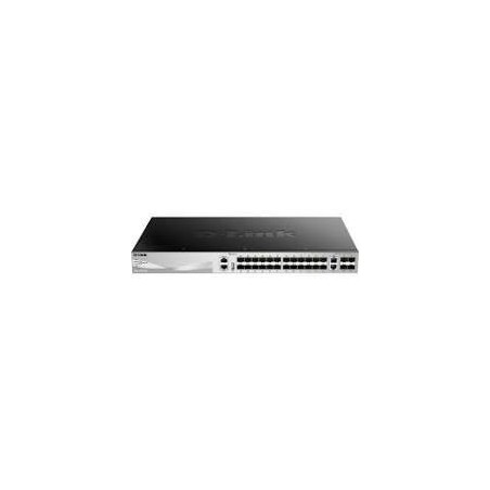 SWITCH D-LINK SMART Layer 3, 24 porturi SFP, 2 x 10GBASE-T si 4 x 10G SFP+, carcasa metalica, rackabil, "DGS-3130-30S/SI" (timbr