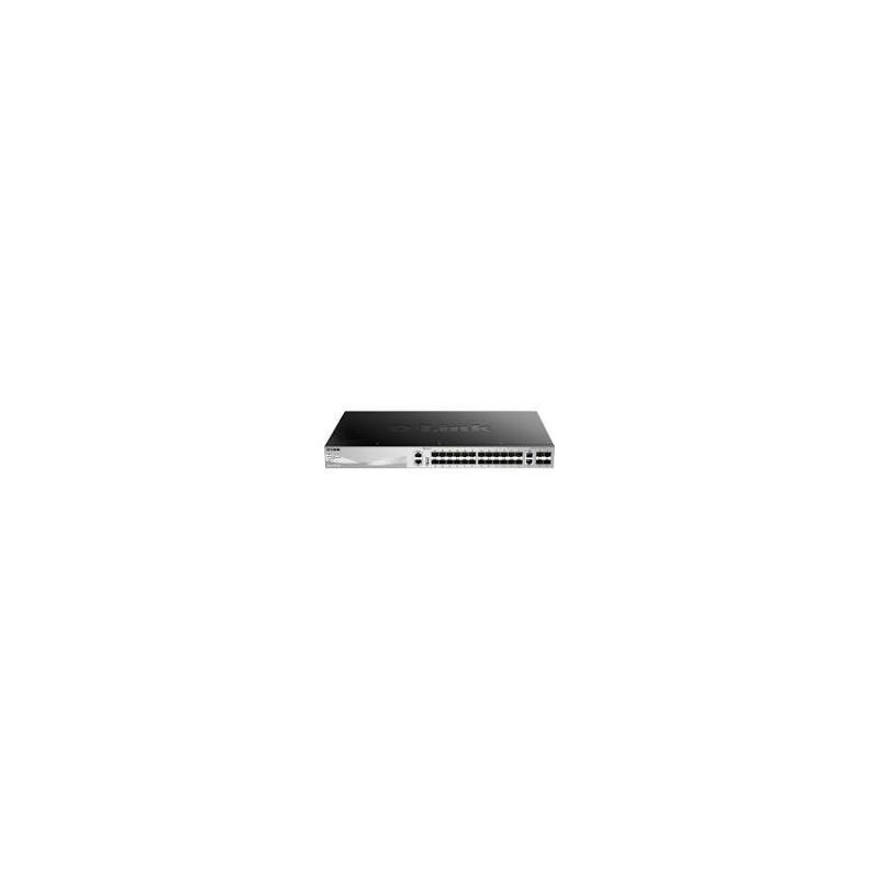 SWITCH D-LINK SMART Layer 3, 24 porturi SFP, 2 x 10GBASE-T si 4 x 10G SFP+, carcasa metalica, rackabil, "DGS-3130-30S/SI" (timbr