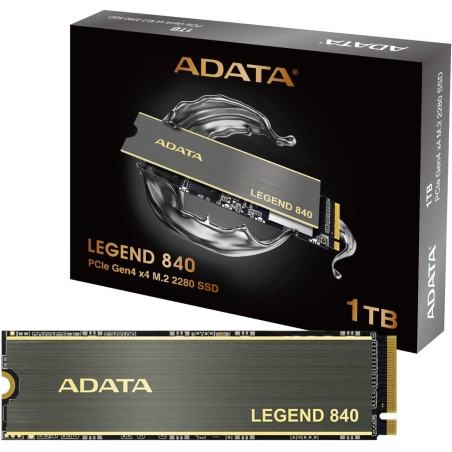 SAMPLE SSD ADATA, LEGEND 840, 1 TB, M.2, PCIe Gen4.0 x4, 3D TLC Nand, R/W: 5000/4750 MB/s, "S_ALEG-840-1TCS"