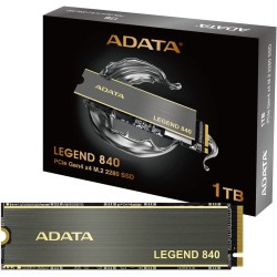 SAMPLE SSD ADATA, LEGEND 840, 1 TB, M.2, PCIe Gen4.0 x4, 3D TLC Nand, R/W: 5000/4750 MB/s, "S_ALEG-840-1TCS"