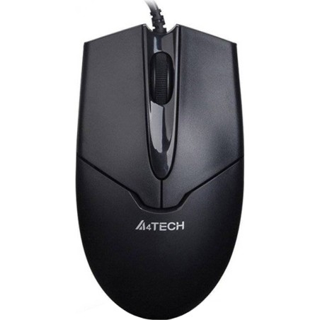 MOUSE A4tech, PC sau NB, cu fir, USB, optic, 1000 dpi, butoane/scroll 3/1, , negru, "OP-550NU-1" (timbru verde 0.18 lei)
