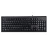 TASTATURA A4TECH, "KR83", cu fir, 104 taste format standard, USB, negru, "KR-83-USB" (timbru verde 0.8 lei)