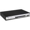 SWITCH PoE D-LINK Smart  8 porturi Gigabit (8 PoE) + 2 porturi SFP, IEEE 802.3af/at, carcasa metalica, "DGS-1210-10P" (timbru ve