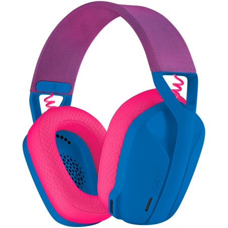 LOGITECH G435 LIGHTSPEED Wireless Gaming Headset - BLUE - 2.4GHZ- EMEA - 914, "981-001062" (timbru verde 0.8 lei)