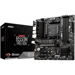 PLACA de BAZA MSI "B550M PRO-VDH", skt AM4, mATX, AMD B550, 4 x DDR4, max. 128 GB, 4 x SATA, 2 x M.2, 7.1, "B550M_PRO-VDH"