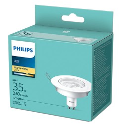 SPOT incastrat LED Philips, soclu GU10, putere 3W, forma spot, lumina alb calda, alimentare 220 - 240 V, "000008718699777937" (t