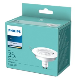 SPOT incastrat LED Philips, soclu GU10, putere 3W, forma spot, lumina alb rece, alimentare 220 - 240 V, "000008718699777951" (ti