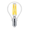 BEC LED Philips, soclu E14, putere 3.4W, forma oval, lumina alb calda, alimentare 220 - 240 V, "000008719514324398" (timbru verd