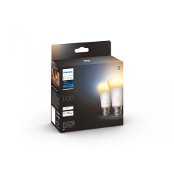 SET 2 becuri smart LED Philips, soclu E27, putere 8W, forma sferic, lumina alb calda, alb rece, alimentare 220 - 240 V, "0000087