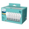 SET 3 becuri LED Philips, soclu E27, putere 8W, forma clasic, lumina alb calda, alimentare 220 - 240 V, "000008718699775490" (ti