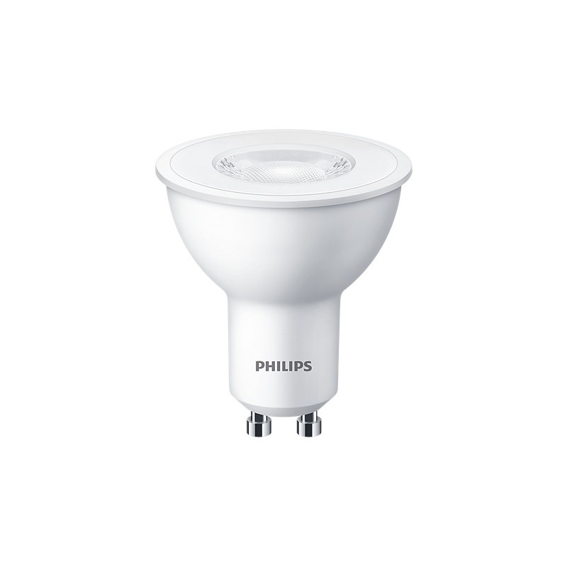 SET 6 becuri LED Philips, soclu GU10, putere 4.7W, forma plat, lumina alb calda, alimentare 220 - 240 V, "000008719514394032" (t