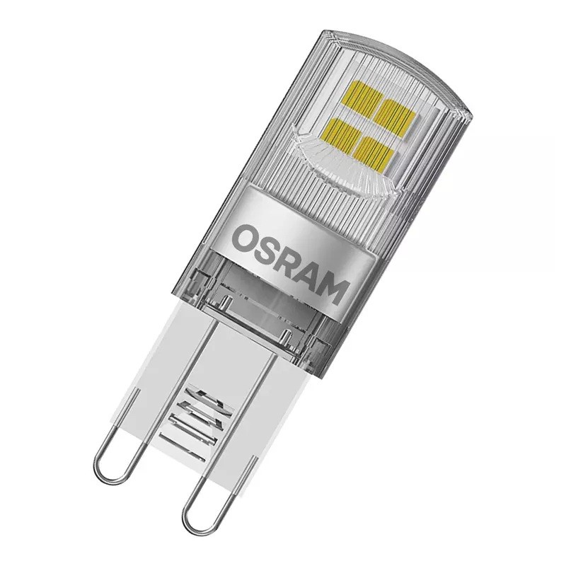 SET 2 becuri LED Osram, soclu G9, putere 1.9W, forma pin, lumina alb calda, alimentare 220 - 240 V, "000004058075449831" (timbru